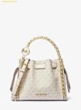  Túi Đeo Chéo Michael Kors Mina small crossbody bag with Signature logo and chain Light Multicolor Cream 35H3G4MC1B 