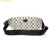  Túi Đeo Hông MLB Monogram Hip Sack New York Yankees 3AHSM012N-50CRD Màu Trắng Logo Đen 