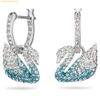 Bông Tai Khuyên Tai Swarovski Iconic Swan 5512577 - Blue 