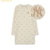 Đầm MLB Women's Diamond Monogram Jacquard Slim Fit Dress NY - 3FOPM0334-50CRD - D.Cream