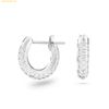Khuyên Tai, Bông Tai Swarovski Dextera hoop earrings Pavé, Small, White, Rhodium plated
