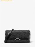  Túi Đeo Chéo Michael Kors Carson Large Pebbled Leather Convertible Crossbody Bag Black 