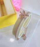  Vòng Tay, Lắc Tay Swarovski Volta Bangle Bow, White, Rose Gold-Tone Plated 5647565 