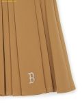  Chân Váy Xếp Ly MLB Women's Sporty Varsity Pleated Skirt BOS (Beige) 3FSKV0144-43BGS 