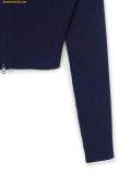  Áo Len Cardigan MLB Women's Varsity Ribbed Zip-Up Cardigan NY (Navy) 3FKCV0444-50NYS 