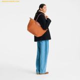  Túi Tote Longchamp Le Pliage Original L Cognac - Canvas 
