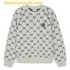 Áo Sweater MLB Dia Monogram Jaquard Piping Sweatshirts 3AMTM0144-43CAS