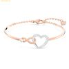 Vòng Tay, Lắc Tay Swarovski Hyperbola bangle Infinity and heart, White, Mixed metal finish 5518869