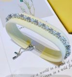  Vòng Tay, Lắc Tay Swarovski Matrix bracelet Crystal pearl, Round cut, White, Rhodium plated 5689633 