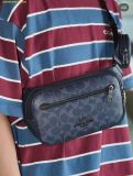  Túi Đeo Chéo Coach Elias Belt Bag In Signature Canvas Midnight Navy CZ400 
