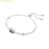  Vòng Tay, Lắc Tay Swarovski Swan bracelet Swan, Black, Rhodium plated 5614119 