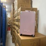  Vali Kéo FILA Ribbed Hard Shell Luggage 24 Inch Pink 