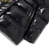  Áo Khoác Phao MLB Glossy Long Puffer Coat With Faux Fur Hood And Belt NY 3FDJB0326-50BKS 