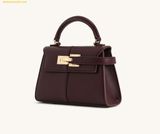  Túi Đeo Chéo JW PEI PEI Elise Top Handle Bag - Deep Burgundy Đỏ rượu 