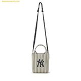  Túi Đeo Chéo MLB Basic Big Logo Knit Crossbody New York Yankees Cream 3ACRS034N-50CRD 