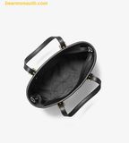  Túi Tote Michael Kors Jet Set Travel Extra-Small Logo Top-Zip Tote Bag Đen Logo 35T9GTVT0B 