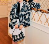  Túi Đeo Vai MLB Argyle Monogram Strap Hobo Bag New York Yankees - Đen xám 3ABQS072N-50BKS 