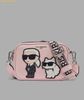 Túi Đeo Chéo Karl Lagerfeld Paris Maybelle Camera Patch Applique Crossbody Bag LH4ES9BJ Light Pink