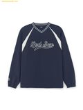  Áo Tay Dài MLB Varsity Sportive Curlsive Woven Man-to-Man Boston Red Sox 3AMTV1254-43NYS Navy 