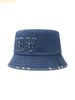 Mũ Bucket MLB Basic Coopers Denim Bucket Hat NY (L.Blue) 3AHTDS24N-50BLL Xanh