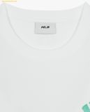  Áo Phông MLB Basic Color Letter Mega Oversized Functional Short Sleeve T-shirt NY - SKU: 3ATSB0653-50WHS, White 