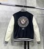  Áo Khoác Bomber New Era Varsity Baseball Jacket New York Yankees Màu Đen Tay Da 