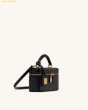 Túi Đeo Chéo Dạng Cốp JW PEI Cleo Box Shape Top Handle Bag - Black Croc 