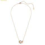  Dây Chuyền Swarovski Dextera pendant Round cut, White, 18K rose gold plated 5738200 