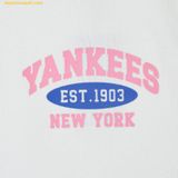  Áo Ba Lỗ MLB Women's Varsity Slim Fit Crop Top with Golgi Nashville NY (White) 3FTKV0243-50WHS 