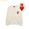  Áo Khoác Cardigan MLB Heart One-Point Cardigan NY (D.Cream) 3AKCH0234-50CRD Trắng Kem 