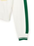 Áo Half-Zip MLB Women's Sporty Varsity Sleeve Contrast Half-Zip Sweater NY (Cream) 3FKPV0444-50CRS 