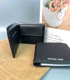  Ví Nam Michael Kors MK Men's Wallet Anti-scratch Leather Coin Bag Men's Wallet Short Wallet 