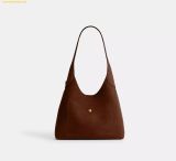  Túi Đeo Vai Coach Brooklyn 28 Warm Brown Suede Shoulder Bag CW637 