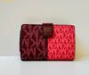  Ví Gập Bucket Michael MK Jet Set Medium Logo Wallet Đỏ Logo 