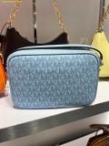  Túi Đeo Chéo Michael Kors Jet Set Travel Small Signature Logo Camera Crossbody Bag Pale Ocean 