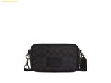  Túi Đeo Chéo Coach Wyatt Crossbody Bag In Signature Canvas With Silver Tone Hardware Black 