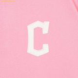  Áo Polo MLB Varsity Shoulder Color Overfit Collar Cleveland Guardians Pink 3APQV0143-45PKS 