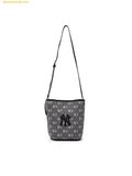  Túi Đeo Chéo MLB Classic Monogram Vintage Denim Bucket Bag New York Yankees 3ABMMV65N-50CGS (Size 24) Màu Đen 