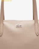  Túi Tote Lacoste Tote Bag - Size S NF2037PK Taupe Burgundy 