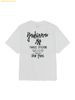 Áo Phông MLB Basic Street Back Letter Oversized Short Sleeve T-shirt New York Yankees 3ATSB1063-50WHS White