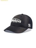  Mũ Lưỡi Trai MLB Vintage Washed Curve Logo Unstructured Ball Cap New York Yankees 3ACPV076N-50BKS Black 