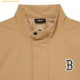  Áo Khoác Gió MLB Basic Medium Logo Anorak BOS (D.Beige) 3AWJB0234-43BGD 