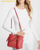  Túi Đeo Chéo MICHAEL KORS Sullivan Small Logo Top-Zip Tote Bag Đỏ Logo 
