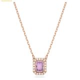  Dây Chuyền Swarovski Una necklace Purple, 18K rose gold finish 5640291 