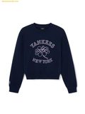  Áo Sweat MLB Women's Floral Graphic Crop Man-to-Man NY (Navy) 3FMTF0144-50NYS 