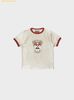 Áo Bad Blood Workshop Shield Print Ringer T-Shirt - Cream w-tee25-096
