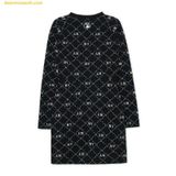  Đầm MLB Women's Diamond Monogram Jacquard Slim Fit Dress NY (Black) 