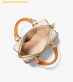  Túi Đeo Chéo Michael Kors Grayson Small Printed Signature Logo Duffel Crossbody Bag Radiant Orange Melange 35S6GGYC1U 