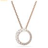 Dây Chuyền, Vòng Cổ Swarovski Matrix pendant Crystal pearl, Round cut, White, Rose gold-tone plated 5692265