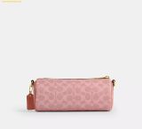  Túi Đeo Vai Coach Barrel Bag In Signature Canvas Melon Pink CDY79 